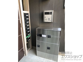 機能門柱・ポスト 小型宅配UNIT プチ宅ユニット4 8~12世帯向け 施工例