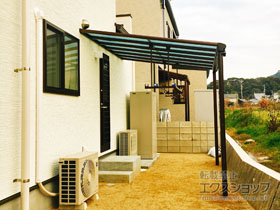 のテラス屋根 ヴェクターテラス F型 テラスタイプ 単体 積雪〜20cm対応 施工例