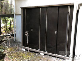 の物置・屋外倉庫 ナイソーシスター　2160×920×1903 KMW-219E 施工例