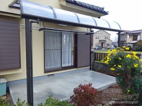 LIXIL リクシル(トステム)のテラス屋根 パワーアルファ RA型 テラスタイプ 単体 積雪〜30cm対応 施工例