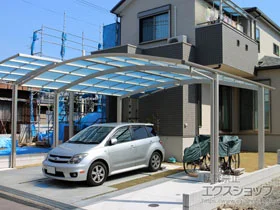 YKKAPのカーポート レイナツインポートグラン　積雪～20cm対応 施工例