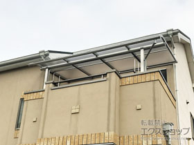 のバルコニー・ベランダ屋根 ヴェクターテラス R型 屋根タイプ 単体 積雪〜20cm対応 施工例