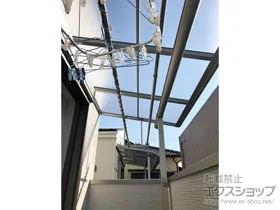 YKKAPのバルコニー屋根 ヴェクターテラス F型 屋根タイプ 単体 積雪～20cm対応 施工例