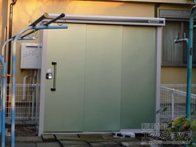 の物置・屋外倉庫 エルモ 一般型 2220×1520×2120 LMD-2215-EG 施工例