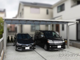 のカーポート エフルージュ ツイン 積雪〜20cm対応 施工例