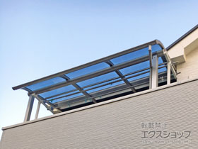 のバルコニー・ベランダ屋根 ヴェクターテラス R型 屋根タイプ 単体 積雪〜20cm対応 施工例