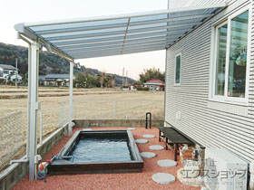 のテラス屋根 ヴェクターテラス F型 テラスタイプ 単体 積雪〜20cm対応 施工例