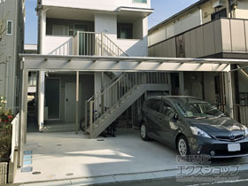 のカーポート エフルージュ トリプル 積雪〜20cm対応 施工例