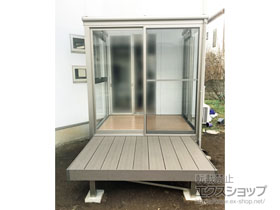 のウッドデッキ レストステージ 幕板納まり 施工例