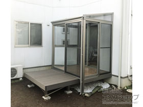 のテラス囲い・サンルーム サニージュF型 床納まり ランマ無 積雪〜20cm対応 施工例