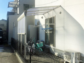 のテラス屋根 ヴェクターテラス R型 テラスタイプ 単体 積雪〜20cm対応 施工例