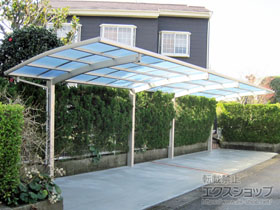 のカーポート レイナポートグラン 縦連棟　積雪〜20cm対応 施工例