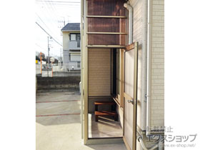 のストックヤード オイトック 波板囲い 片ドアタイプ 単体 積雪〜20ｃｍ対応 施工例