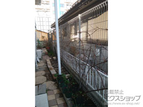 のフェンス・柵 ハイグリッドフェンスN1型 間仕切り柱タイプ 施工例