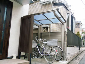 のサイクルポート・駐輪場 ネスカFミニ (フラットスタイル) 積雪〜20cm対応 施工例