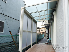 のテラス屋根 スピーネ F型 テラスタイプ 単体 積雪〜20cm対応 施工例