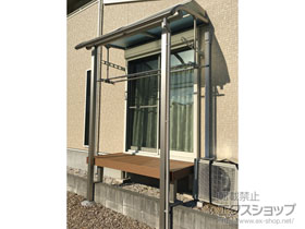 のテラス屋根 ヴェクターテラス R型 テラスタイプ 単体 積雪〜20cm対応 施工例