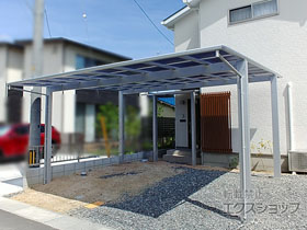 のカーポート エフルージュ ツイン 積雪〜20cm対応 施工例