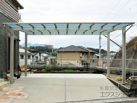 のカーポート エフルージュ ツイン 積雪〜20cm対応 施工例