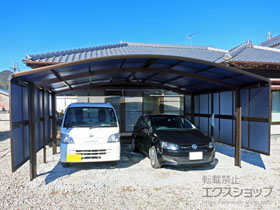 のカーポート プレシオスポート ワイド 積雪〜20cm対応 施工例