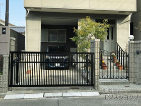 のカーゲート オーバードアS2型 手動式 施工例