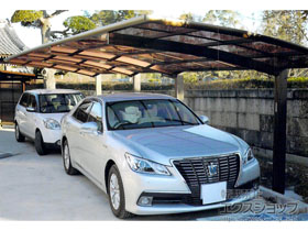 のカーポート レイナポートグラン 縦連棟　積雪〜20cm対応 施工例