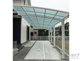 のカーポート レイナポートグラン 縦連棟　積雪〜20cm対応 施工例