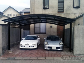 のカーポート プレシオスポート ワイド 積雪〜20cm対応 施工例
