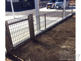 フェンス ユメッシュE型 フリー支柱タイプ 施工例