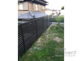 のフェンス・柵 プレスタフェンス 7Y型 横スリット フリーポールタイプ 施工例