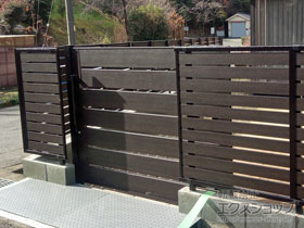 の門扉 ルシアススライド BW02型 施工例