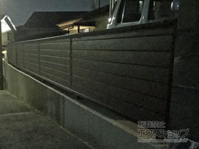 のフェンス・柵 モクアルフェンス 目隠しタイプ 自由柱施工 施工例