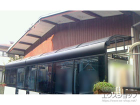 のテラス屋根 ヴェクターテラス R型 テラスタイプ 連棟 積雪〜20cm対応 施工例