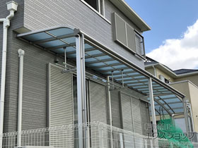 のテラス屋根 ヴェクターテラス R型 1500 テラスタイプ 連棟 積雪〜50cm対応 施工例