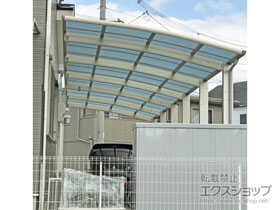 のカーポート レイナポートグランZ 縦連棟　積雪〜20cm対応 施工例