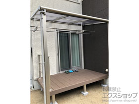 のテラス屋根 ヴェクターテラス F型 テラスタイプ 単体 積雪〜20cm対応 施工例