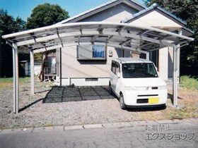 YKKAPのカーポート レイナツインポートグラン　積雪～20cm対応 施工例