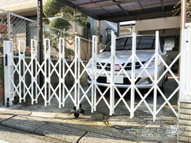 のカーゲート トリップゲート RB型 ノンレール 片開き　30S 施工例