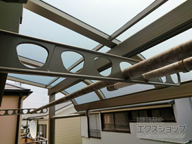 のバルコニー・ベランダ屋根 パワーアルファ RB型 屋根タイプ 単体 積雪〜30cm対応 施工例