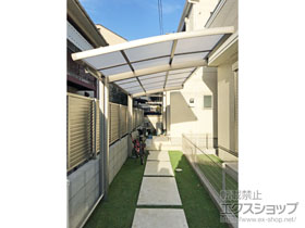 のサイクルポート・駐輪場 フーゴRミニ (ラウンドスタイル) 積雪〜20cm対応 施工例