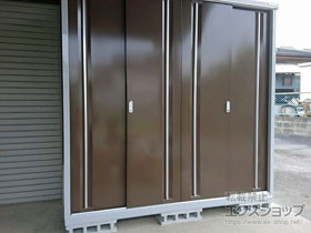 の物置・屋外倉庫 シンプリー 一般型 1940×755×1903 MJX-197E-P-TB 施工例