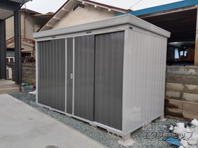 の物置・屋外倉庫 ネクスタ 多雪地型 3050×1790×2075 NXN-55S-PG 施工例