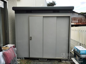 の物置・屋外倉庫 ナイソー 一般型 2460×1300×2270 SMK-32S 施工例
