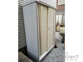 の物置・屋外倉庫 シンプリー 一般型 1100×515×1603（MJX-115D-P） MJX-115D-P-FW 施工例