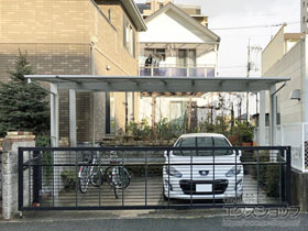 のカーポート エフルージュ ツイン 積雪〜20cm対応 施工例