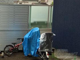 のフェンス・柵 シンプレオフェンス13型 ルーバータイプ＋シンプレオフェンスP1型 パネルタイプ 施工例