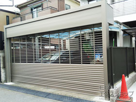 のガレージシャッター 【特注】ワイドシャッターS型 Fタイプ 施工例