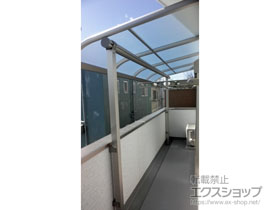 のバルコニー・ベランダ屋根 ヴェクターテラス R型 屋根タイプ 単体 積雪〜20cm対応 施工例