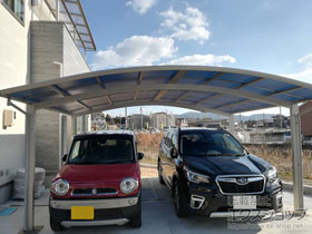 のカーポート レイナツインポートグラン　積雪〜20cm対応 施工例