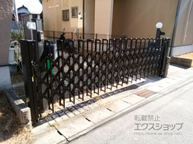 のカーゲート トリップゲート SC型 先頭キャスター 片開き 45S 施工例